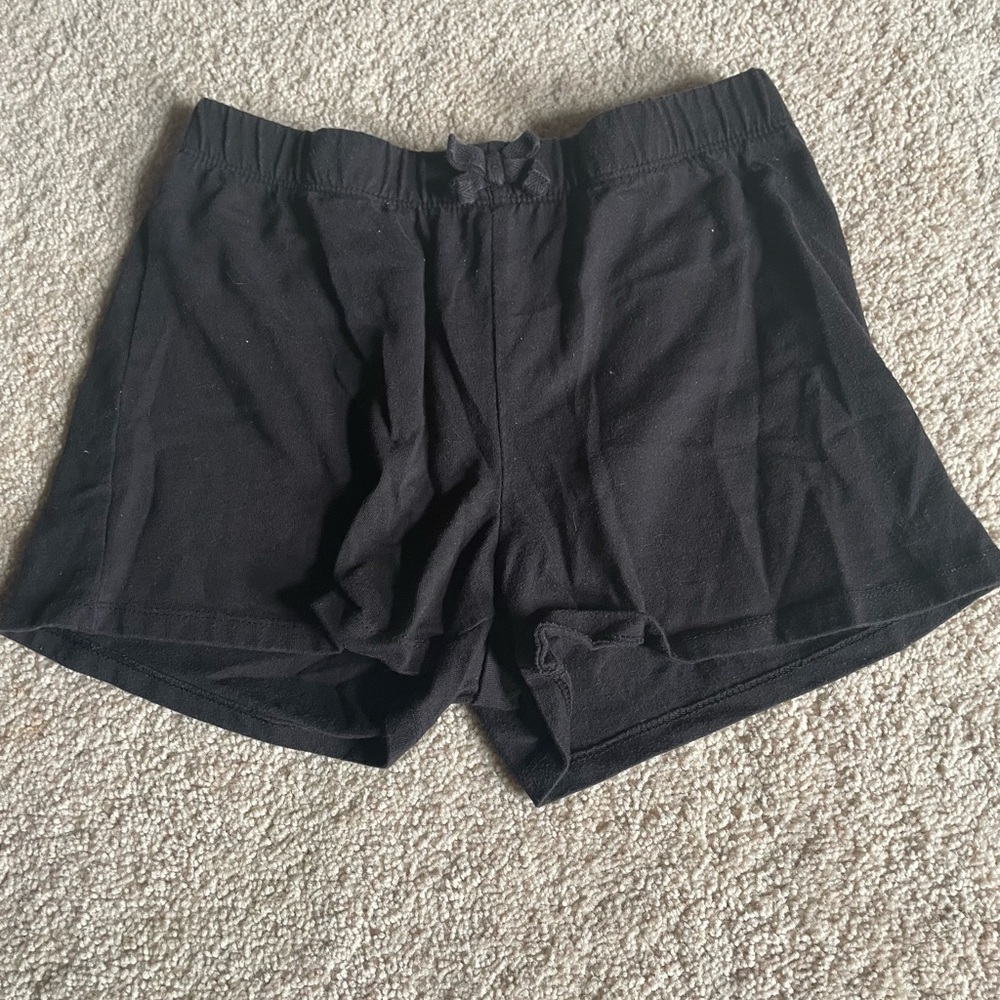 black shorts
